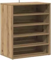 vidaXL Schuhregal Artisan-Eiche 60x35x70 cm Holzwerkstoff
