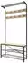 Mid.you Garderobe Taliro Honigeiche Metall 90 x 190 x 30 cm (657051306) schwarz