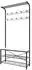 Mid.you Garderobe Taliro Metall 90 x 190 x 30 cm (657051305) schwarz weiß