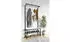 Mid.you Garderobe Taliro Metall 90 x 190 x 30 cm (657051305) schwarz weiß