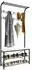 Mid.you Garderobe Taliro Metall 90 x 190 x 30 cm (657051305) schwarz weiß