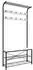 Mid.you Garderobe Taliro Metall 90 x 190 x 30 cm (657051305) schwarz weiß