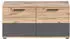 Mid.you Garderobenbank Kunststoff 90 x 45 x 37 cm (1849000112) grau