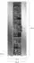 Mid.you Garderobenschrank Metall 14 Fächer 122 x 193 x 34 cm (1849000433)
