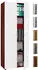 Mid.you Mehrzweckschrank Vandol Sonoma Eiche Kunststoff 4 Fächer 70 x 178 x 39 cm (657051708) weiß