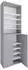 Mid.you Schuhschrank Lona Kunststoff 8 Fächer 70 x 220 x 40 cm (657049409) grau