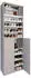 Mid.you Schuhschrank Lona Kunststoff 8 Fächer 70 x 220 x 40 cm (657049409) grau