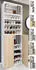 Mid.you Schuhschrank Lona Kunststoff 8 Fächer 70 x 220 x 40 cm (657049409) grau