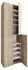 Mid.you Schuhschrank Lona Sonoma Kunststoff 8 Fächer 70 x 220 x 40 cm (657049402)