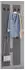 Mid.you Wandgarderobe Salia Honigeiche 57 x 140 x 20 cm (657045914) anthrazit