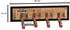 Mid.you Wandgarderobe massiv 60 x 15 x 6 cm (850066701) braun/schwarz
