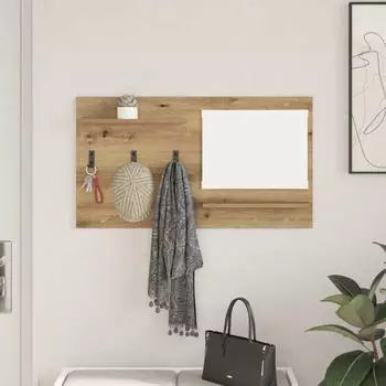 vidaXL Wandmontierter Kleiderst&auml;nder Artisan-Eiche 90 x 10 x 50 cm (874522)