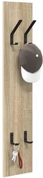 vidaXL Wandmontierter Kleiderst&auml;nder Sonoma-Eiche 20 x 1,5 x 100 cm (874461)