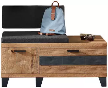 Linea Natura Garderobenbank in 110 x 79 x 38 cm (1937006303) Wildeiche