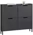 SoBuy Schuhkipper Schmal 100x90x19cm Schwarz