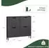 SoBuy Schuhkipper Schmal 100x90x19cm Schwarz