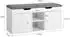 SoBuy Sitzbank mit Stauraum 100x48x34cm Weiß (FSR96-W)