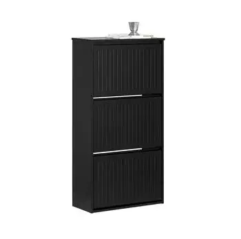 SoBuy Schuhkipper 61x120x26 cm Schwarz (FSR165-H-SCH)