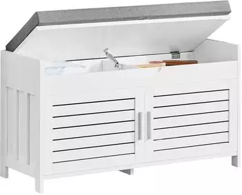 SoBuy Schuhbank 90x50x33 cm Wei&szlig; (FSR102-W)