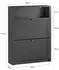 SoBuy Schuhkipper 80x110x24 cm Schwarz (FSR87-SCH)