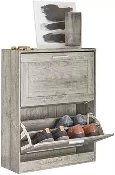 SoBuy Schuhkipper 60x79x23 cm Grau (FSR137-HG)