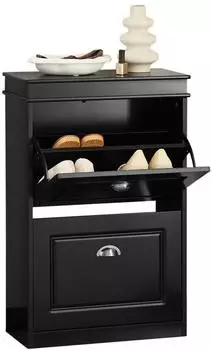 SoBuy Schuhkipper 53x82x24 cm Schwarz (FSR78-SCH)