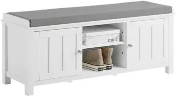 SoBuy Schuhbank 105x43x35 cm Wei&szlig; (FSR35-W)