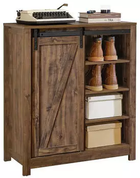 SoBuy Schuhschrank 80x92x35 cm Dunkelbraun (FSB59-N)