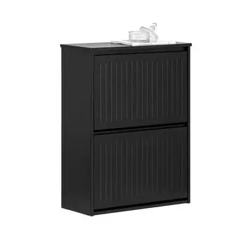 SoBuy Schuhkipper 61x81x26 cm Schwarz (FSR165-K-SCH)