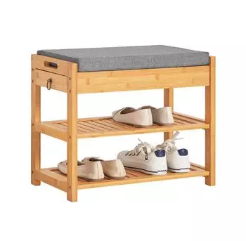 SoBuy Schuhbank 55x46x30 cm Natur (FSR49-N)