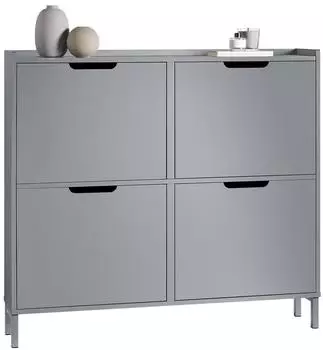 SoBuy Schuhkipper 100x91x19 cm Grau (FSR100-HG)