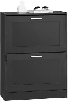 SoBuy Schuhschrank 60x80x25 cm Schwarz (FSR137-SCH)