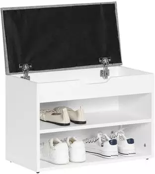 SoBuy Schuhbank 60x43x30 cm Grau (FSR25-HG)