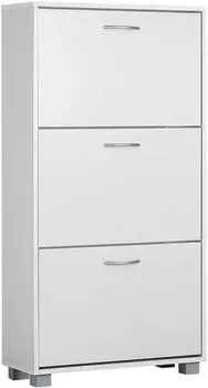 Casaria Schuhschrank 60 x 115 x 24cm wei&szlig; (107164)
