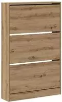 vidaXL Schuhschrank Artisan-Eiche 80 x 21 x 125,5 cm Holzwerkstoff