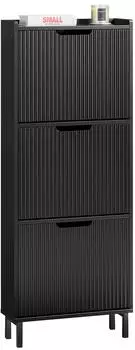 SoBuy Schuhkipper 50x130x19 cm Schwarz (FSR177-H-SCH)