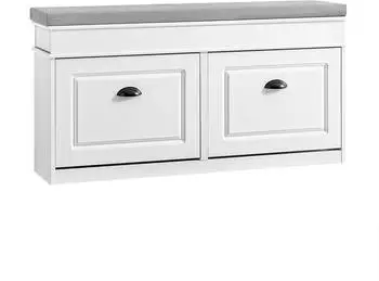 SoBuy Schuhbank 104x51x24 cm Weiß (FSR64-WG)