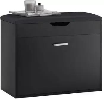 SoBuy Schuhbank 60x49x30 cm Schwarz (FSR95-SCH)