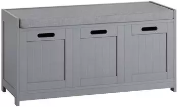 SoBuy Schuhbank 90x45x35 cm Grau (FSR80-SG)