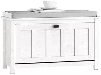 SoBuy Schuhbank 80x50x30 cm Wei&szlig; (FSR161-W)