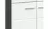 Mid.you Garderobenschrank Hochglanz Kunststoff 4 Fächer 60 x 192 x 37 cm (1849007802) weiß