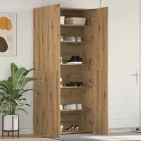 vidaXL Schuhschrank mit Regal Braun 80 x 35,5 x 180 cm Holzwerkstoff