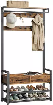 Mid.you Garderobe 80.4 x 181.6 x 30 cm (2543019801) dunkelbraun