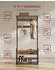 Mid.you Garderobe 80.4 x 181.6 x 30 cm (2543019801) dunkelbraun