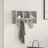 vidaXL Wandgarderobe mit Ablage Betongrau 50x16x26cm (874310)