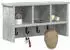 vidaXL Wandgarderobe mit Ablage Betongrau 50x16x26cm (874310)