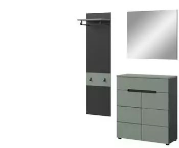 Livetastic Canu Garderoben-Set 3-teilig, Holzwerkstoff, 140x190x37cm (001849025569)