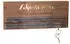 Gilde Schlüsselbrett MDF Holz braun mit Filzeinlage grau 34x14x3cm (003663022601)