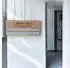 Gilde Schlüsselbrett MDF Holz braun mit Filzeinlage grau 34x14x3cm (003663022601)