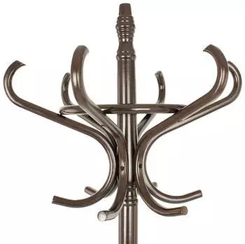 Proregal Garderobenst&auml;nder & Regenschirmst&auml;nder Massivholz, 185cm, 12 Haken, Braun (PR_RVB123-01)